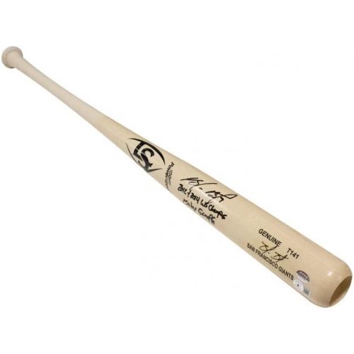  Louisville Slugger Brandon Belt WS Champs Baby Giraffe Autographed Baseball Bat - BAS