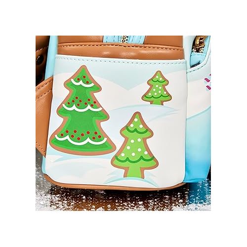  Loungefly Disney Mickey and Minnie Ice Skating Holiday (Gingerbread Scented) Mini-Backpack, Amazon Exclusive