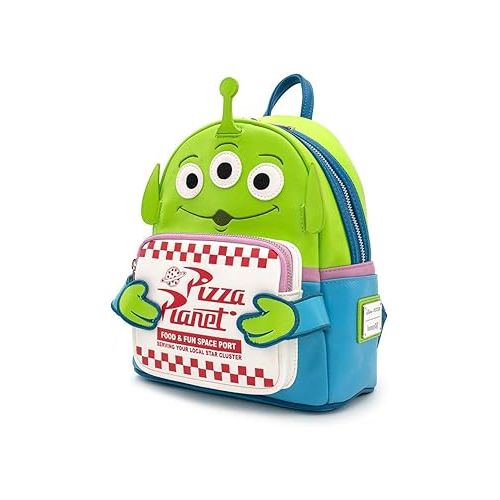  Loungefly Disney Toy Story Alien Pizza Planet Mini Backpack