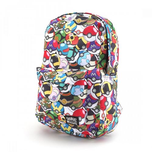  Loungefly x Pokemon Pokeball All Over Print Backpack