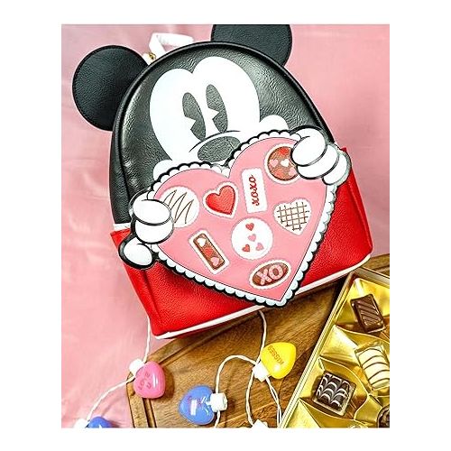  Loungefly Disney Mickey Mouse Chocolate Box Valentine Exclusive Mini-Backpack