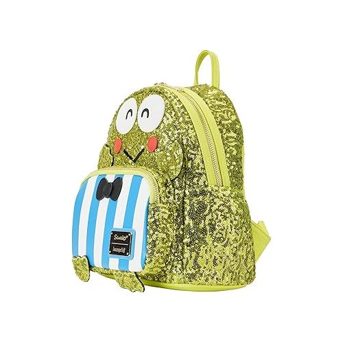  Loungefly Sanrio Sequin Keroppi Green Mini Backpack