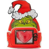 Loungefly DR Seuss Grinch LENTICULAR Heart Mini Backpack