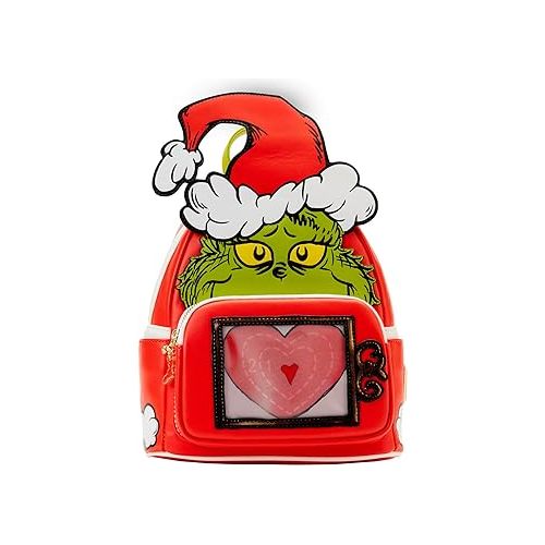  Loungefly DR Seuss Grinch LENTICULAR Heart Mini Backpack