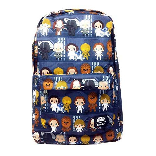  Loungefly Disney Star Wars Chibi Character Nylon Backpack