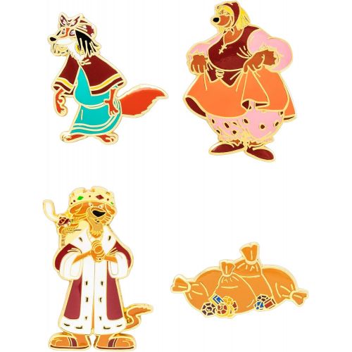  Loungefly: Disney Robin Hood Fortune Tellers, 4 Piece Enamel Pin Set, Amazon Exclusive, Multicolor (WDPN2454)