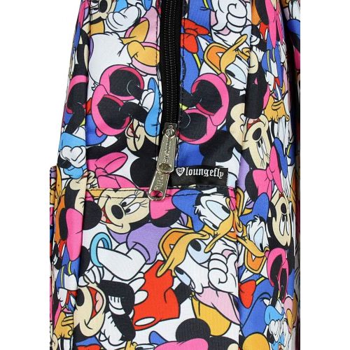  Loungefly Disney Mickey Minnie Mouse Donald Duck Backpack Friends Print