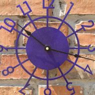 LovEnts Large wall clock, Wooden wall clock, Wood clock, Wall clock, Modern large clock, Kitchen clock,