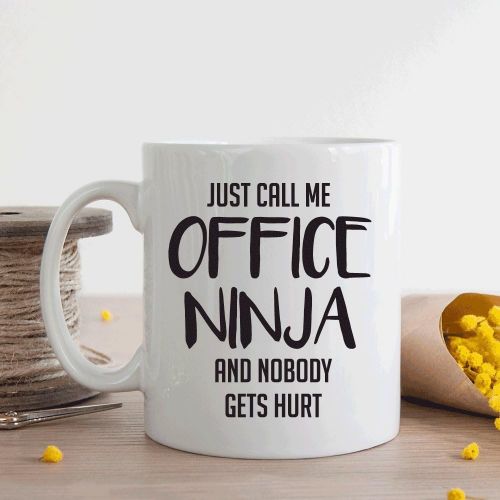  Lovable Gift Co Just call me office ninja, funny mug, coworker gift