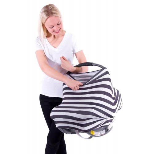  Love Bunny Nursing Breastfeeding Cover Multi-Purpose Use for Car Seat Canopy, Nursing, Shopping Cart,...