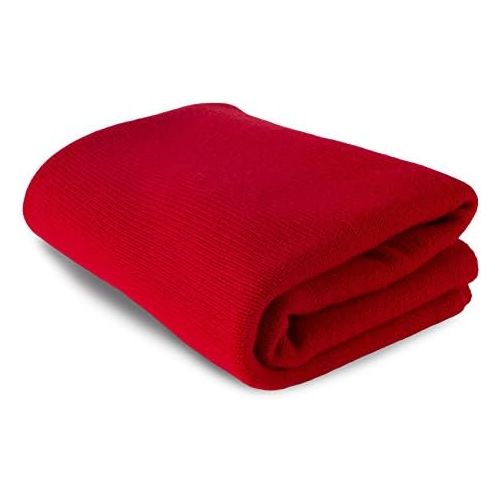  Love Cashmere Luxurious 100% Cashmere Travel Wrap Blanket - Cardinal Red - handmade in Scotland by RRP 660
