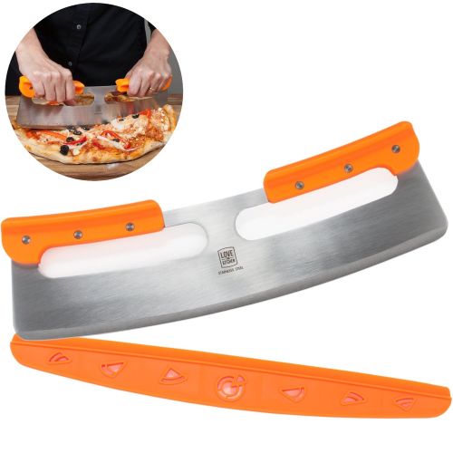  Love This Kitchen The Ultimate Pizza Making Tools  Classic 16” Round Pizza Stone, 14” Aluminum Pizza Peel and 14” Stainless Steel Rocker Cutter | Great Bundle for Baking Pizza, Cookies, Bread in Ov