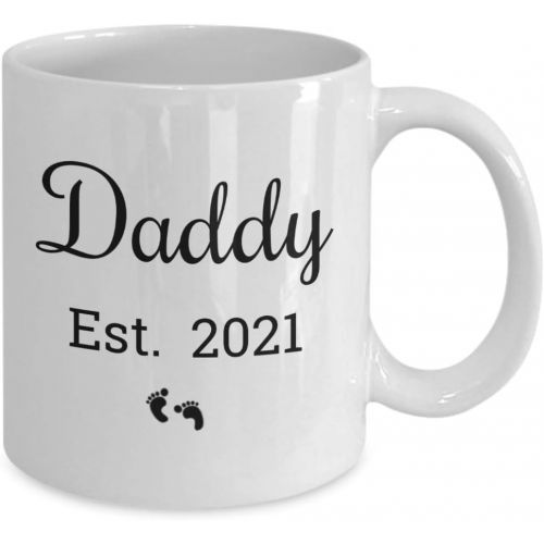  [아마존베스트]Love This Mug Daddy Est 2021 Mug For Expectant Parents and New Dad - Baby Shower or Birthday Idea For the Father To Be