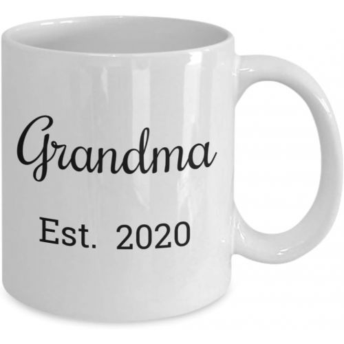  [아마존베스트]Love This Mug Grandma Est 2020 Mug - First Time Grandma Christmas Stocking Stuffer Gifts - Mugs are Best Gift for a Mom Promoted to a Grandparent - 11 oz Coffee Cup