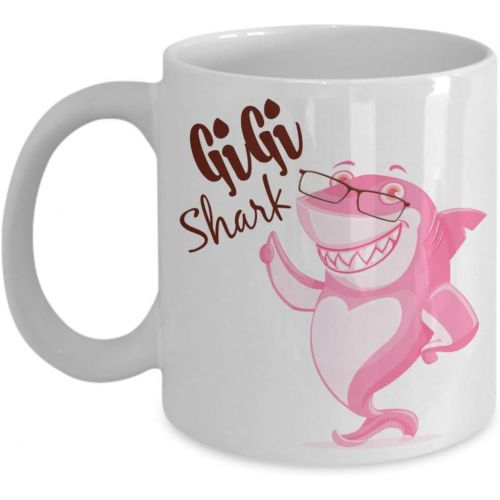  [아마존베스트]Love This Mug Gigi Shark Mug - Mother Birthday or Special Occasion- 11 oz Coffee Mug for Mom, Wife, Grandma