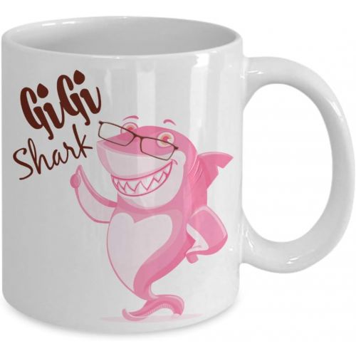  [아마존베스트]Love This Mug Gigi Shark Mug - Mother Birthday or Special Occasion- 11 oz Coffee Mug for Mom, Wife, Grandma