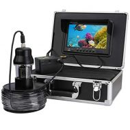 Love of Life Underwater Surveillance System, 7-inch Display 50M Cable 360 Degree Underwater Camera Cloud Fish Finder
