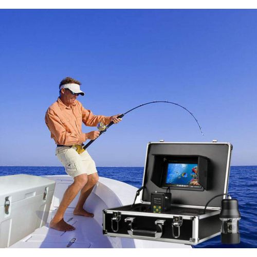  Love of Life Underwater Surveillance System, 7-inch Display 50M Cable 360 Degree Underwater Camera Cloud Fish Finder