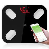Love of Life Bluetooth Body Fat Scale Digital Body Weight Bathroom Scales Weighing Scale with Smart BMI Scale, Body Composition Monitors,Analysis of 14 Physical Data Body Fat Monitoring,Black