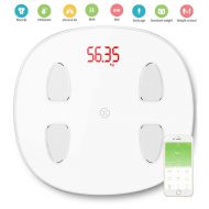 Love of Life Smart Body Fat Scale Bluetooth Digital Bathroom Scales Wireless Weight Scale Analysis of 14 Body Composition Data,BMI Scale Body Composition Monitor,White