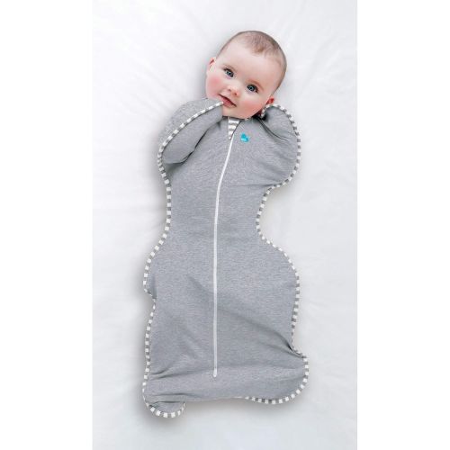  [아마존베스트]Love to Dream Love To Dream Swaddle UP, Gray, Medium, 13-18.5 lbs, Dramatically Better Sleep, Allow Baby to Sleep in Their Preferred arms up Position for self-Soothing, snug fit Calms Startle Re