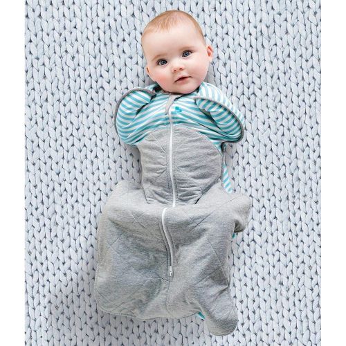  [아마존베스트]Love To Dream Swaddle UP Warm, Turquoise, Medium, 13-18.5 lbs, Dramatically Better Sleep, Allow Baby to Sleep in Their Preferred arms up Position for self-Soothing, snug fit Calms