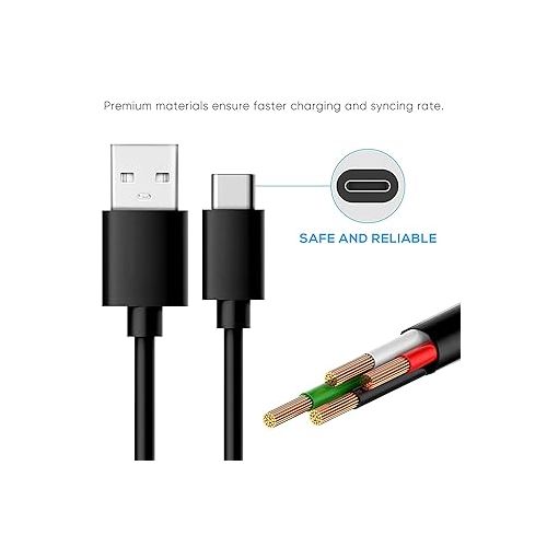  USB C Charger Charging Cable Cord Compatible with for Marshall Stockwell II, Willen, Marshall Emberton, Marshall Major IV, Motif, Minor III, Mode II Headphones, Zamkol ZK106, W-King bluetooth Speakers