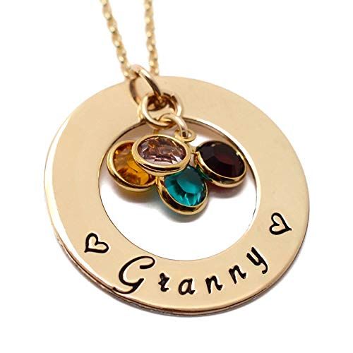  Love It Personalized Personalized Grandma Necklace 14K Gold Filled Family Birthstone Necklace - Mothers Day Gift Jewelry