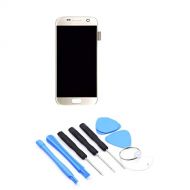 LoveOlvidoS Display Touch Screen Digitizer Assembly Frame for Samsung S7 G930F/G930AVTP Smartphone Screen Repair Accessories