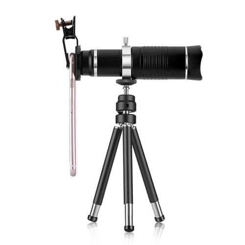  LoveOlvidoS 20X Zoom Mobile Phone Telescope Lens Optical Telephoto Camera Lens with Tripod HD Telescope Universal for Smartphones