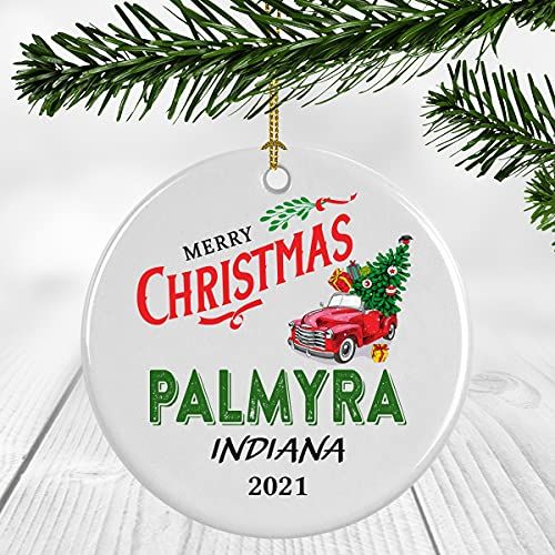  Lovely Decorations Winter Holiday Keepsake Gift - Christmas Ornament 2021 Palmyra Indiana - Home Gift Housewarming Gift Home Ornament Owner Gift Christmas Ornament 3 Decoration (New Home Ornament)