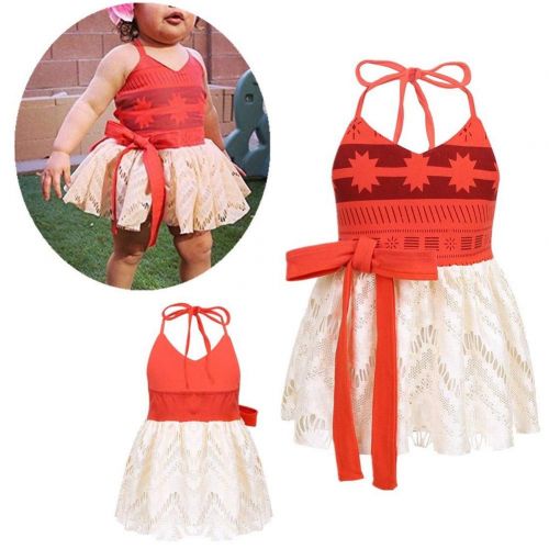  Lovely Mermaid Princess Moan Costume Little Girls Toddler Baby One-Piece Dress up Birthday Party Skirt