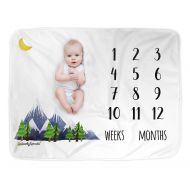 LovelySprouts Premium Fleece Monthly Milestone Blanket | Will Not Wrinkle or Fade Like Muslin...