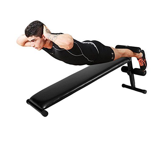  Lovelystar Professional Adjustable Decline Sit up Bench AB Abdominal Incline Crunch Board Exercise Fitness Tool