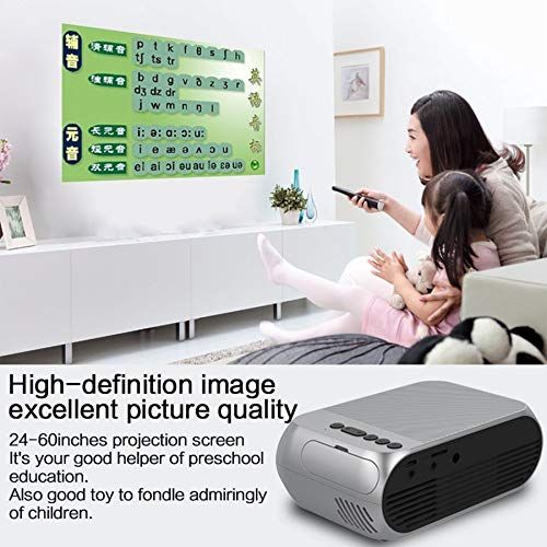  Lovelysunshiny YG320 High Definition 1080P Portable Mini LED Projector with Speaker Home Use