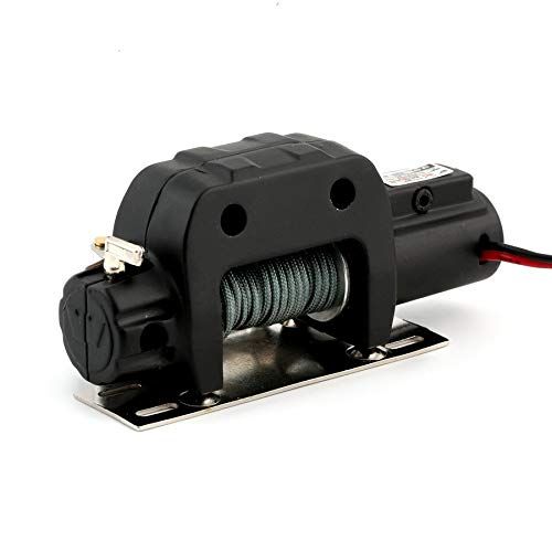  Lovelysunshiny Warn 9.5cti Winch with Wireless Remote Controller Receiver for 110 RC Crawler