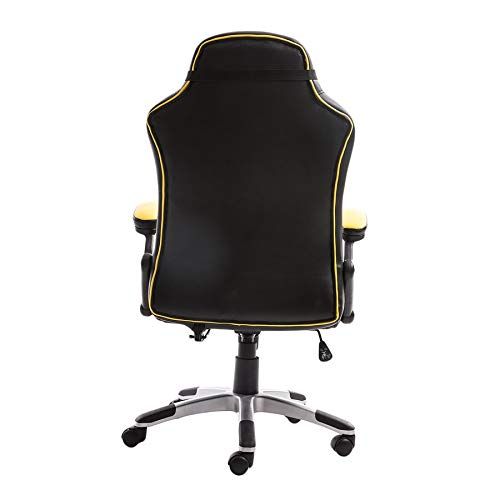  Lovelysunshiny Adjusting Headrest High-Back PU Leather Racing Gaming Chair with Armrests