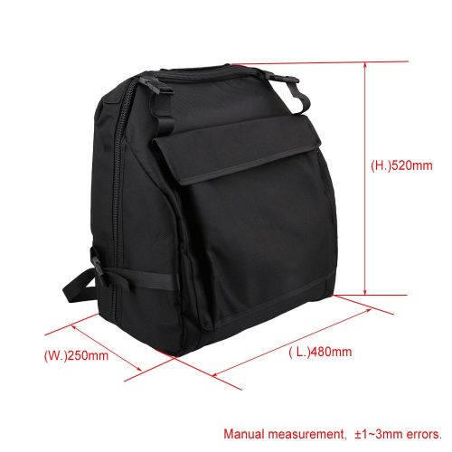  Lovermusic 48x52cm Black 1200D Oxford Cloth Case Storage Bag for Accordion 120 Bass