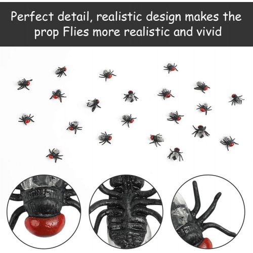  LovesTown Big Fake Ants Simulated Insect Prank Toy Ants Toy Figure 1.6 Joke Toys Halloween Party Supplies 50Pcs