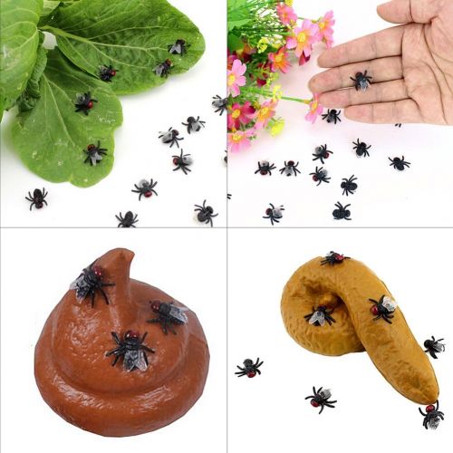 LovesTown Big Fake Ants Simulated Insect Prank Toy Ants Toy Figure 1.6 Joke Toys Halloween Party Supplies 50Pcs