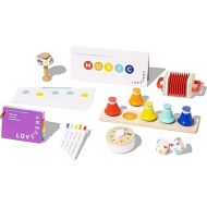 Lovevery | The Music Set | 6 Musical Instruments and Rhythm & Songs Book, Preschool Education and Montessori Early Learning Musical Toy, Ages 18 Months to 4+ Years