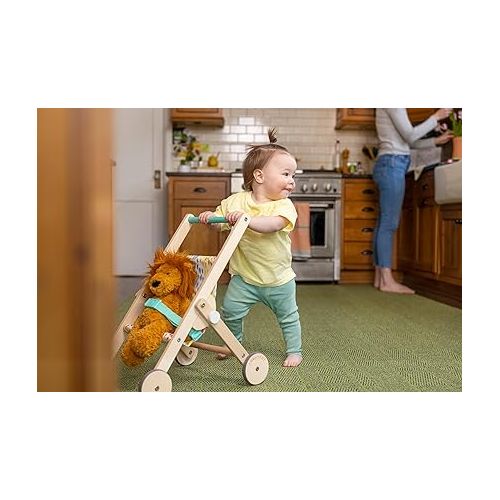  LOVEVERY | The Buddy Stroller | Wooden Toy Doll Stroller for Pretend Play, Ages 12 Months+