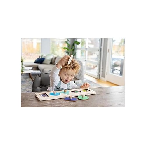  Lovevery | Friends of All Shapes Puzzle | Montessori Toddler Toy, Ages 16 Months+