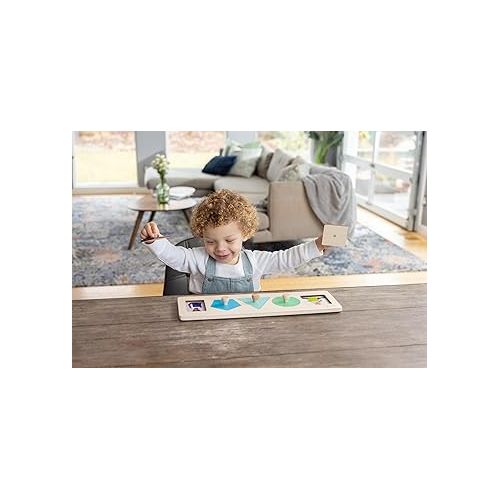  Lovevery | Friends of All Shapes Puzzle | Montessori Toddler Toy, Ages 16 Months+