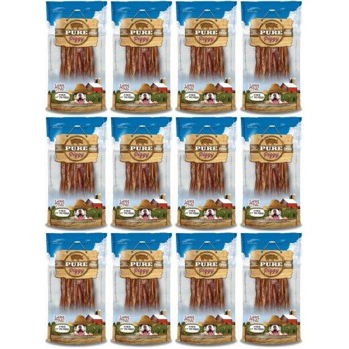  Loving Pets Pig Pizzles for Dogs, 6-7 Inch, Pure Piggy, 6 Count, 12 Pack