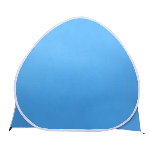  Lovinland Beach Tent 2-3 Person Pop Up Sun Shelter Tent Big Automatic Sun Umbrella 2-3 Person Fishing Beach Shelter Blue