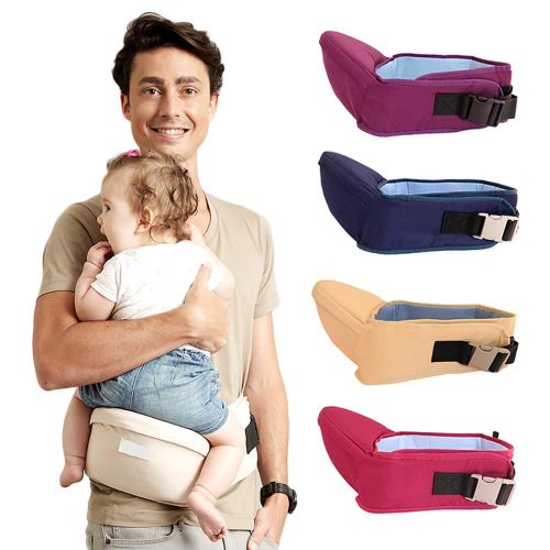  Lovyno Baby Hip Seat Carrier,Lightweight Toddler Waist Stool Seat Belt Carrier (Dark Blue)
