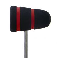 Etsy Wood Bass Drum Beater for Drummers - Black with Red Stripes