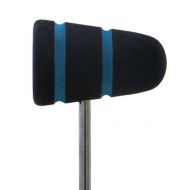 /Etsy Wood Bass Drum Beater for Drummers - Black with Blue Stripes