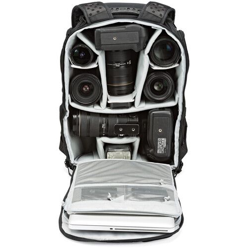  Lowepro ProTactic BP 450 AW II Camera and Laptop Backpack (Black, 25L)